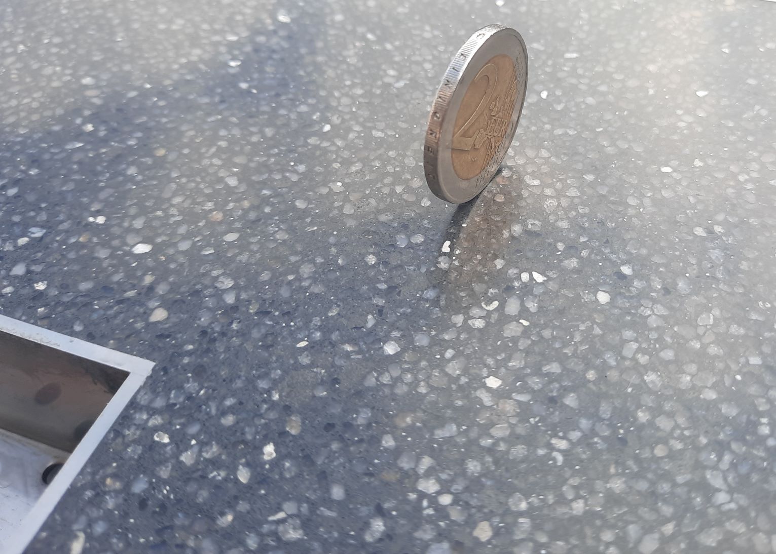 Terrazzo Estrich mit Granidur Nero Zuschlag